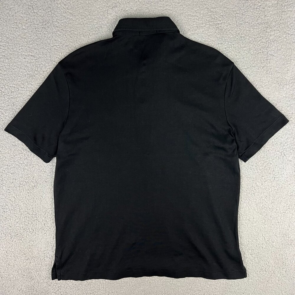 Polo Ralph Lauren Shirt Men Extra Large XL Black Collar Small Pony Golf Preppy 2 - Picture 2 of 9
